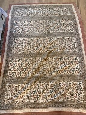 Zara Home Block Print Cotton Rug